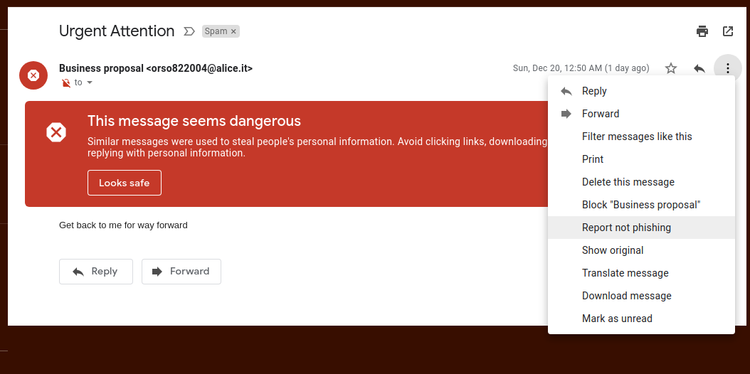 Meer informatie over "Via Gmail Grote Phishing actie"